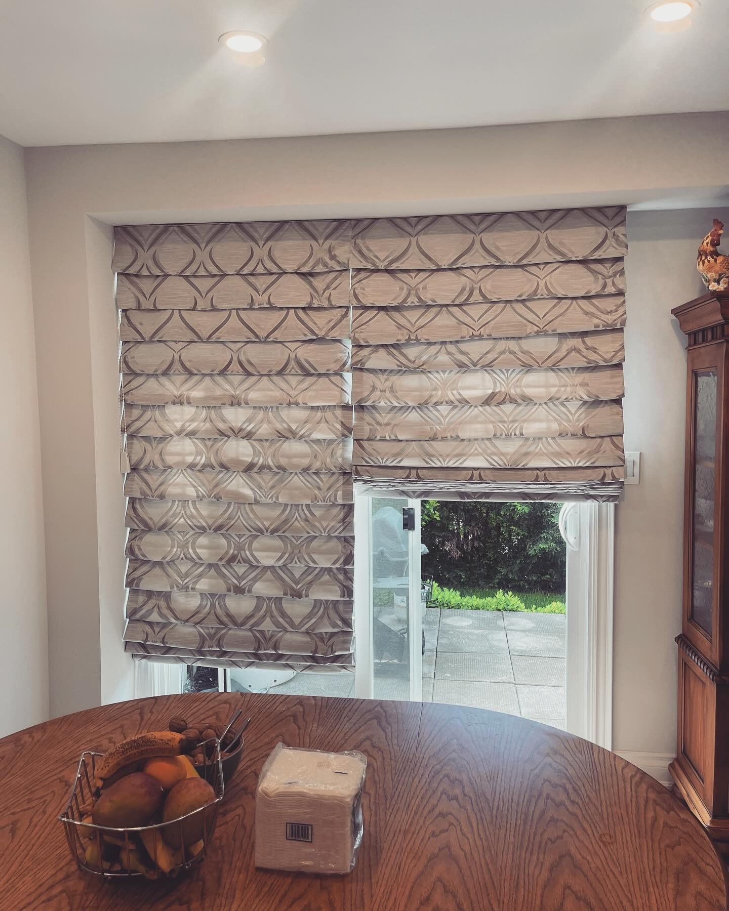 Fabric Waterfall Roman Shade