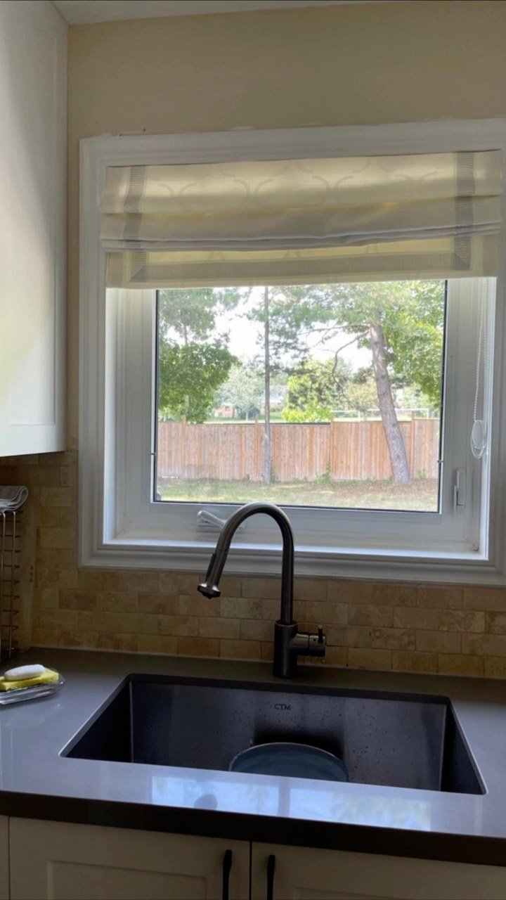 Pleated Shade for a Kitchen Window — Century Drapery Instagram Reel