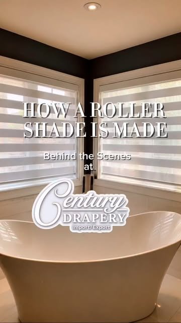 How a Custom Roller Shade Is Made — Century Drapery Instagram Reel